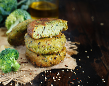 Burger quinoa e broccoli con Brancaia Rosé